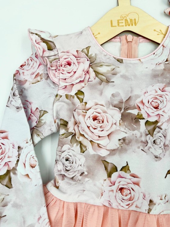 Sukienka dziewczęca wizytowa z opaską