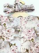 Sukienka dziewczęca wizytowa z opaską