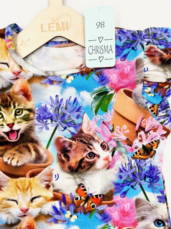 T-shirt dziewczęcy KOTKI Chrisma