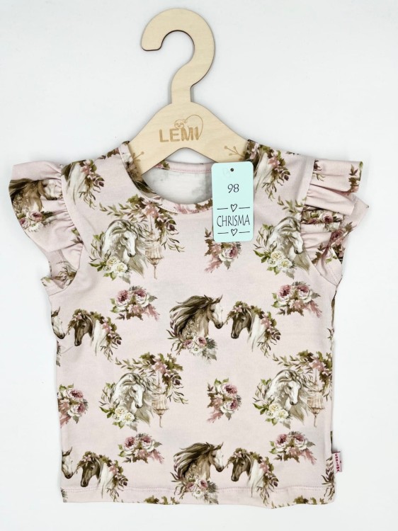 T-shirt dziewczęcy KONIE Chrisma