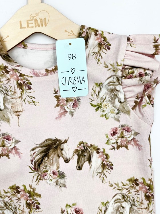 T-shirt dziewczęcy KONIE Chrisma