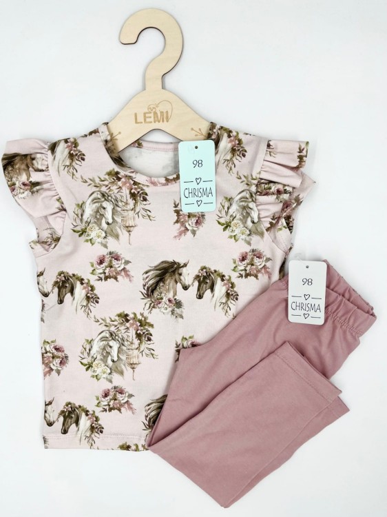 T-shirt dziewczęcy KONIE Chrisma