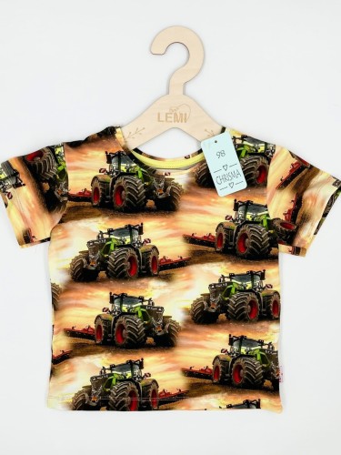 T-shirt chłopięcy TRAKTORY ŻÓŁTE Chrisma