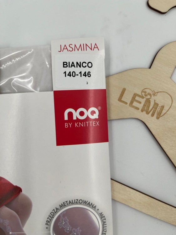 Rajstopy białe KOMUNIA Knittex Jasmina 20 DEN