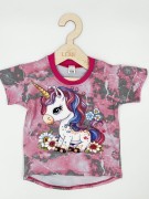 T-shirt dziewczęcy jednorożec