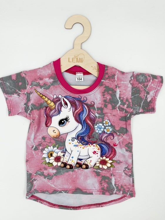 T-shirt dziewczęcy jednorożec