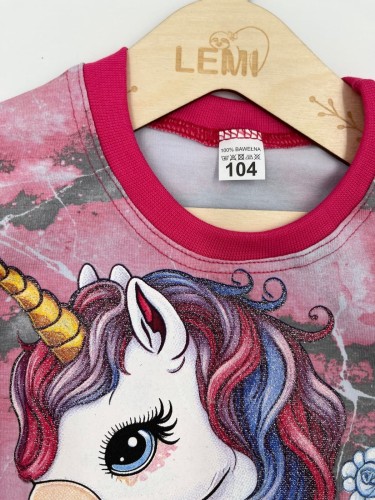 T-shirt dziewczęcy jednorożec
