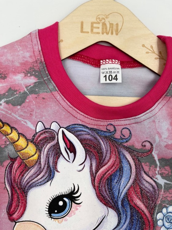 T-shirt dziewczęcy jednorożec