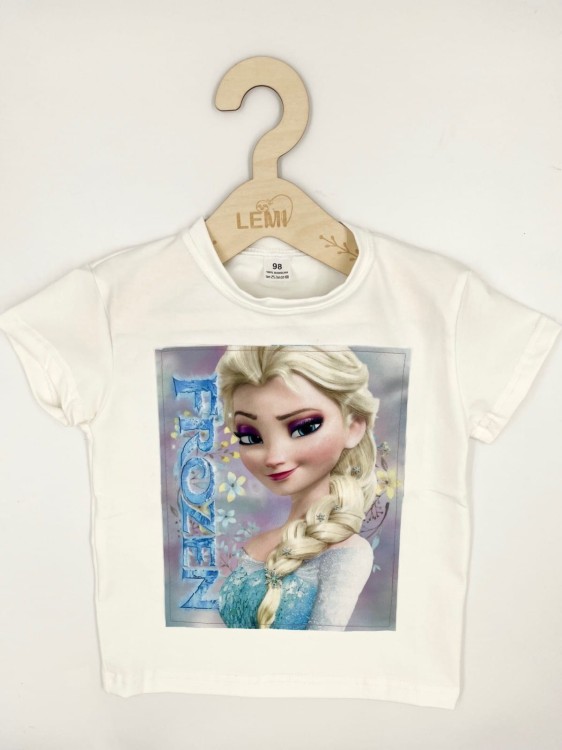 T-shirt dziewczęcy Kraina Lodu