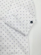 Koszula chłopięca biała wzorek