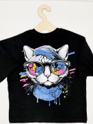 T-shirt dziewczęcy KOT