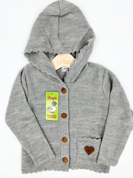 Sweter dziewczęcy Serce Lusja
