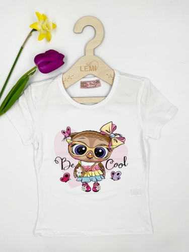 T-shirt dziewczęcy SOWA