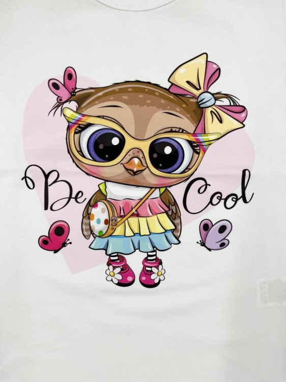 T-shirt dziewczęcy SOWA