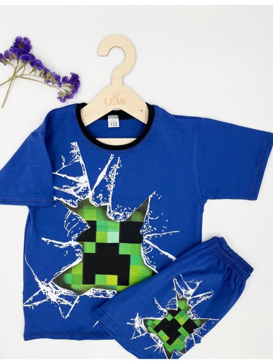 Spodenki krótkie chłopięce Minecraft