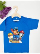 T-shirt chłopięcy Psi Patrol niebieski