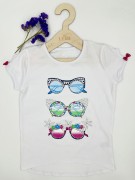 T-shirt dziewczęcy OKULARY Chrisma