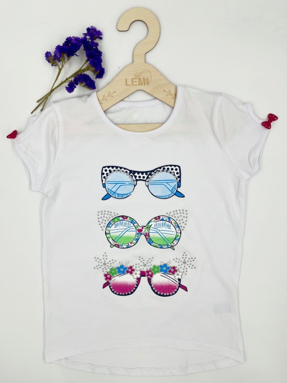 T-shirt dziewczęcy OKULARY Chrisma