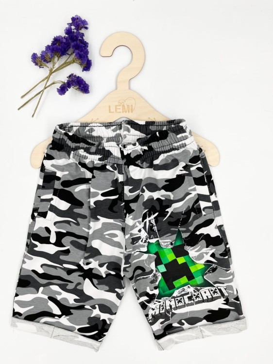 Szorty chłopięce moro Minecraft