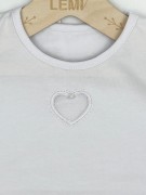 T-shirt dziewczęcy biały AIPI
