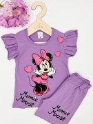 Komplet dziewczęcy t-shirt i spodenki Myszka Minnie