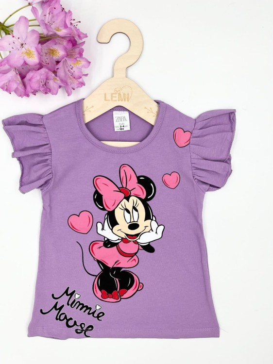 Komplet dziewczęcy t-shirt i spodenki Myszka Minnie