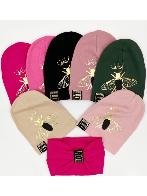 Komplet czapka plus komin MUCHA