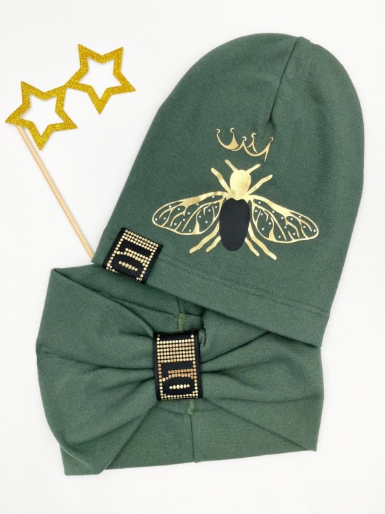 Komplet czapka plus komin MUCHA