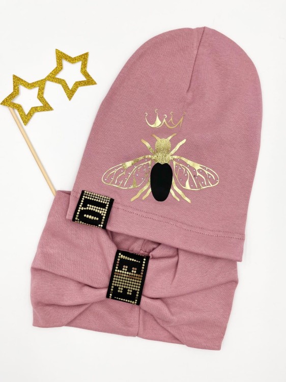 Komplet czapka plus komin MUCHA