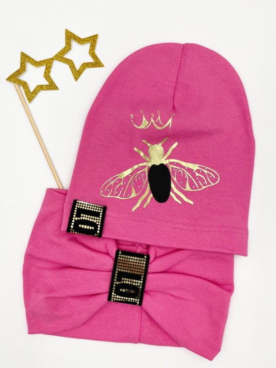 Komplet czapka plus komin MUCHA