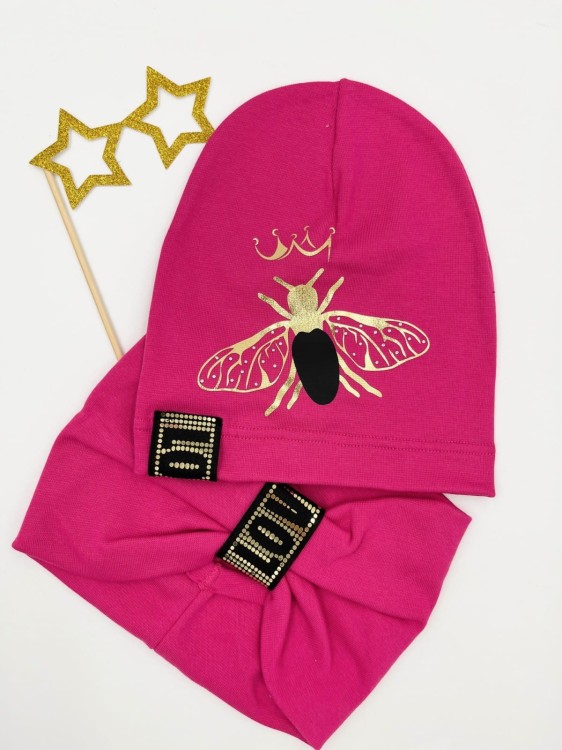 Komplet czapka plus komin MUCHA