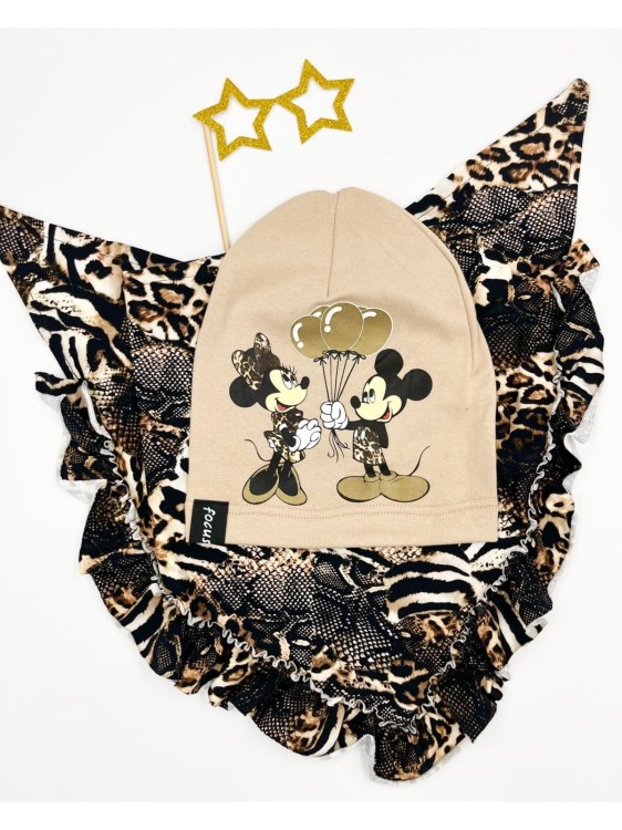 Komplet czapka plus chusta Myszka Minnie