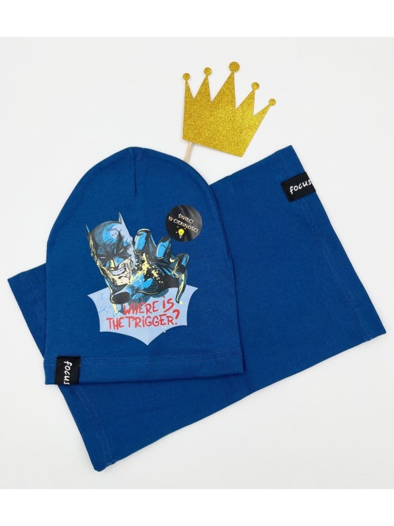 Komplet czapka plus komin BATMAN