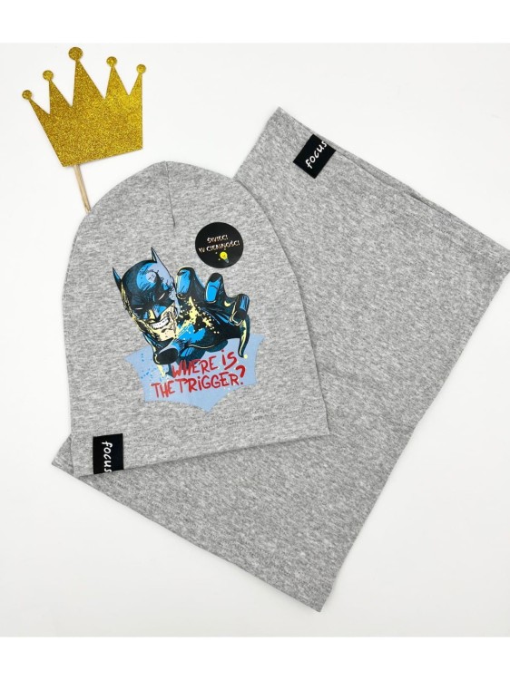 Komplet czapka plus komin BATMAN