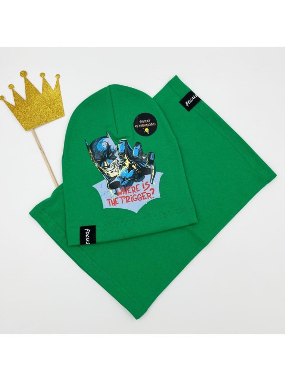 Komplet czapka plus komin BATMAN