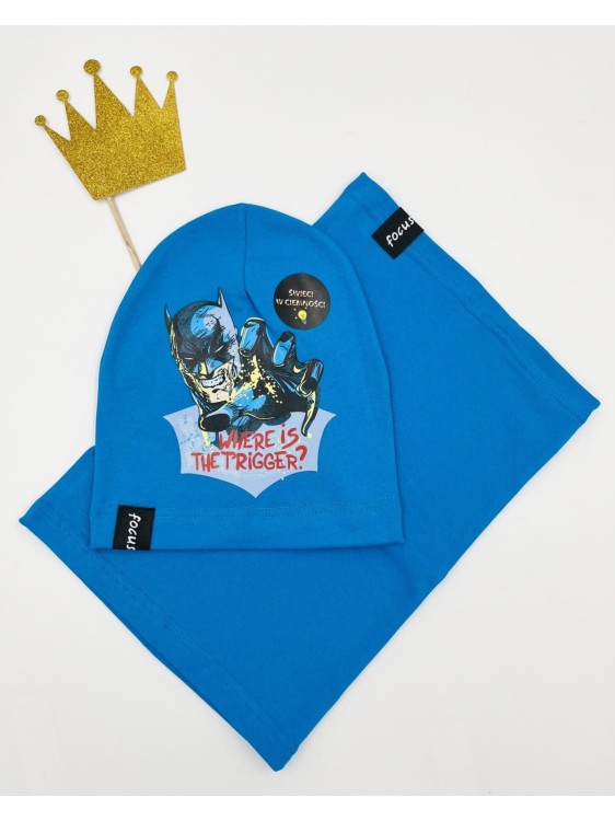 Komplet czapka plus komin BATMAN