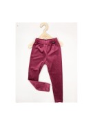 Legginsy dziewczęce welur prążek Lambda