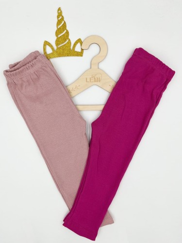 Legginsy dziewczęce prążek Gremtex