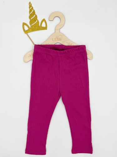 Legginsy dziewczęce prążek Gremtex