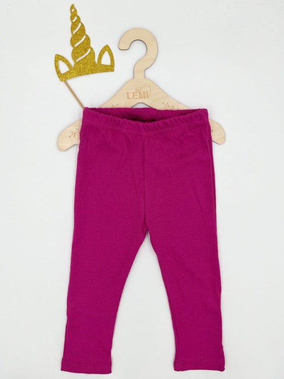 Legginsy dziewczęce prążek Gremtex