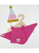 Komplet czapka plus chusta prążek 42/44 KOT