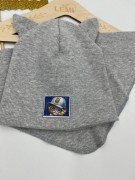 Komplet czapka plus chusta prążek KOT