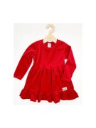 Sukienka dziewczęca welur gładka Lambda