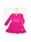 Sukienka dziewczęca welur gładka Lambda