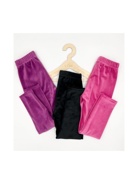 Legginsy welur gładkie Lambda