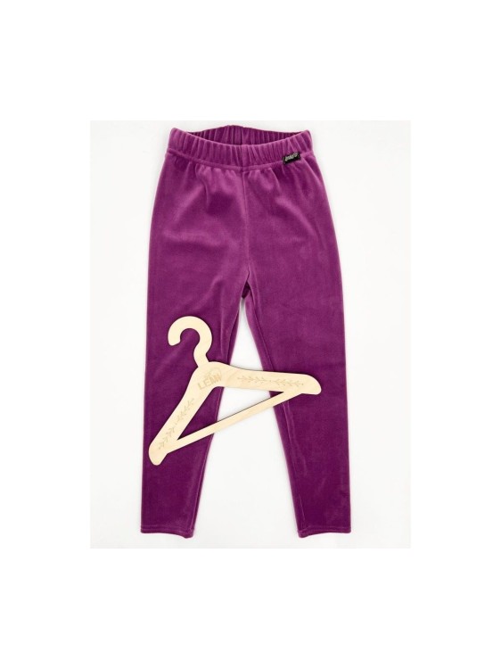 Legginsy welur gładkie Lambda