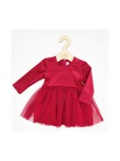 Welurowa sukienka z tiulem Madżi