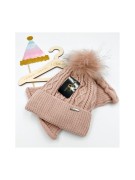 Komplet dziewczęcy na polarze czapka plus komin II Gracek 4-6 lat