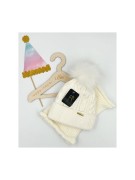 Komplet dziewczęcy na polarze czapka plus komin II Gracek 4-6 lat