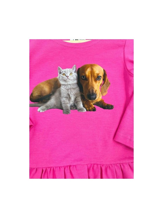 Sukienka dziewczęca PIES I KOT